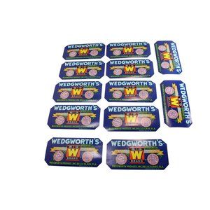 12 Wedgworth Big W Brand Florida Vegetable Label Vintage Unused 77356